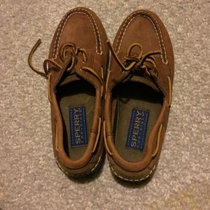 Boys Sperry Top-Sider Leather Shoes Size 3.5
